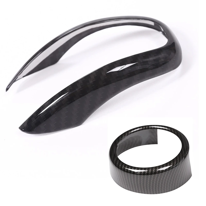 

1 шт. крышка переключения передач из АБС-пластика и 1 шт. задняя Решетка переднего гриля декоративное кольцо с логотипом черная обрезанная ра...