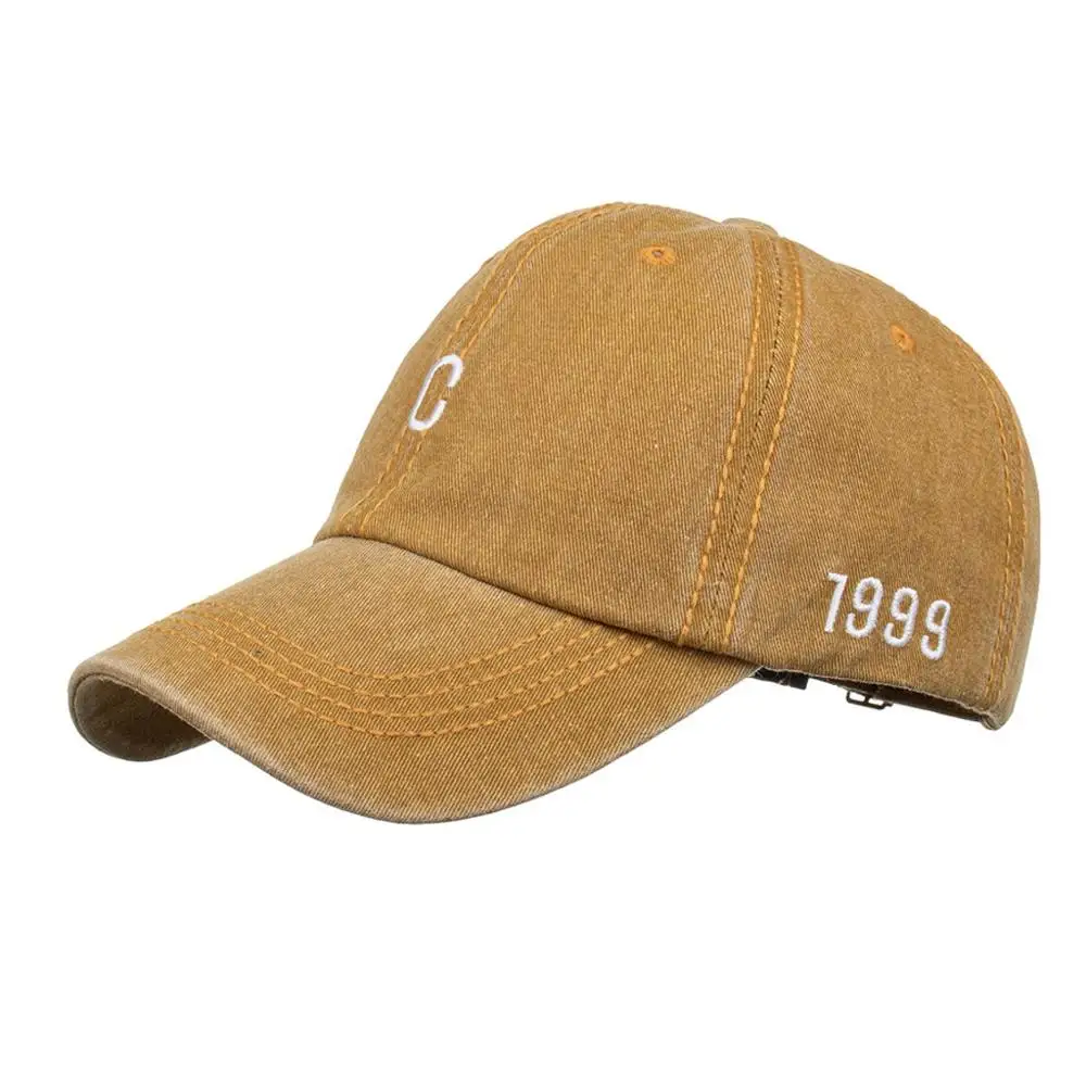 Унисекс мужская и женская одноцветная шляпа с буквенным принтом регулируемая