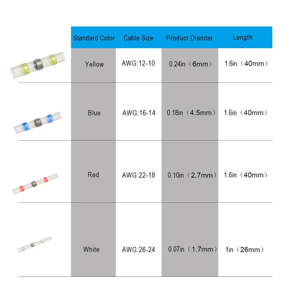 Разъем для подключения проводного провода клемма с термоусадочной изоляцией шт.