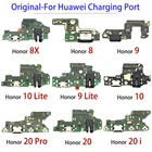 Док-станция с USB-портом для зарядки, гибкий кабель для микрофона для Huawei Honor 8, 9 Lite, 8X, 10, 20 Pro, 20i