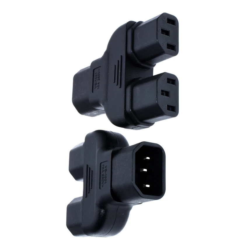 Разветвитель IEC 320 Single C14 Dual C13 Y типа адаптер IEC320 штекер двойной гнездо удлинитель