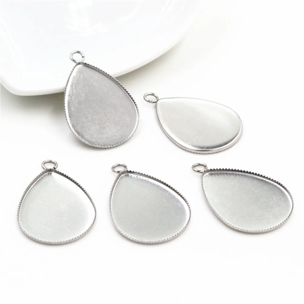 (Не выцветает) 10 шт. 18x25 мм Внутренний размер Нержавеющая сталь Материал простой