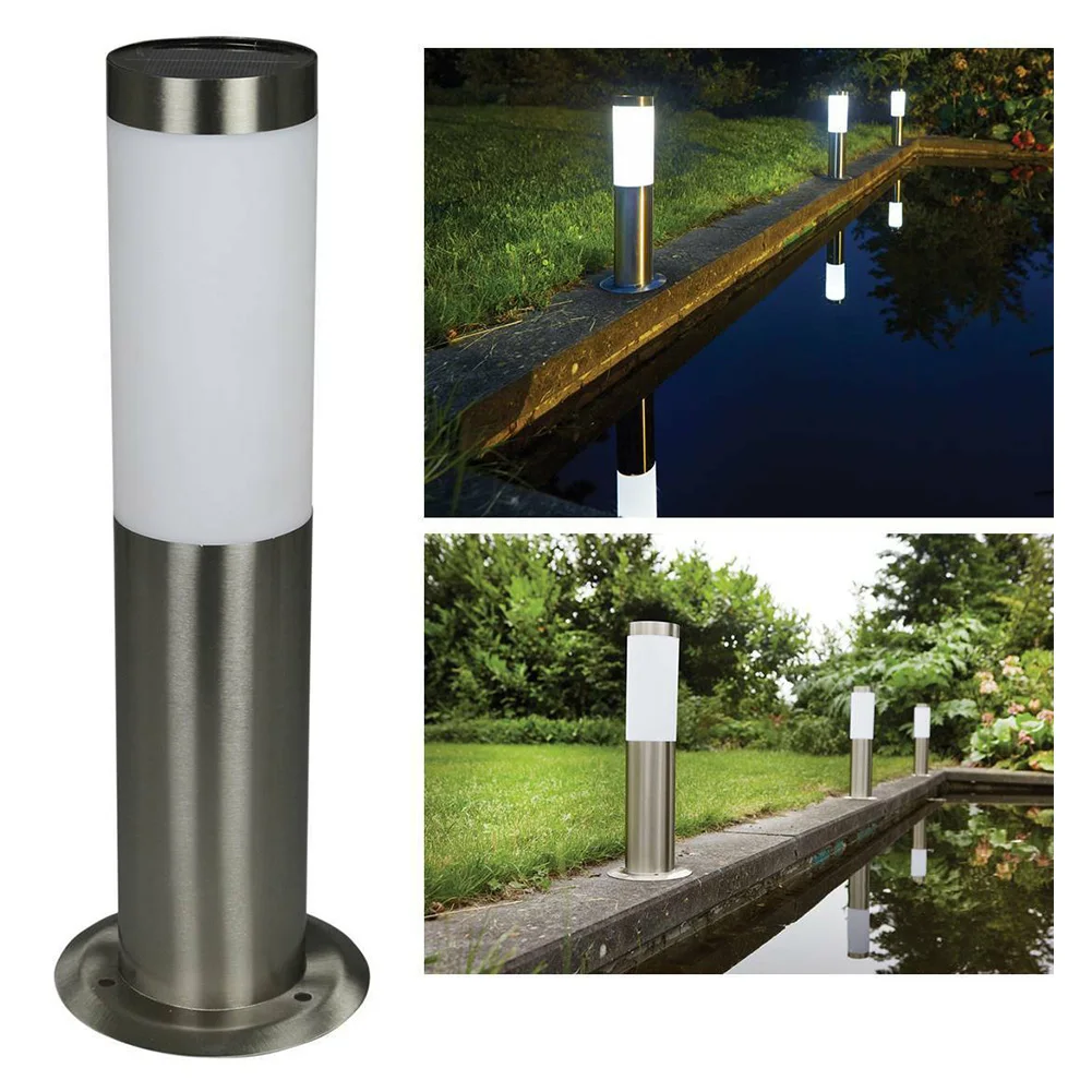 

E27 Pillar Light Door Post Lawn Grassland Decorative Landscape Outdoor Garden Fence Stainless Steel Waterproof Modern Path