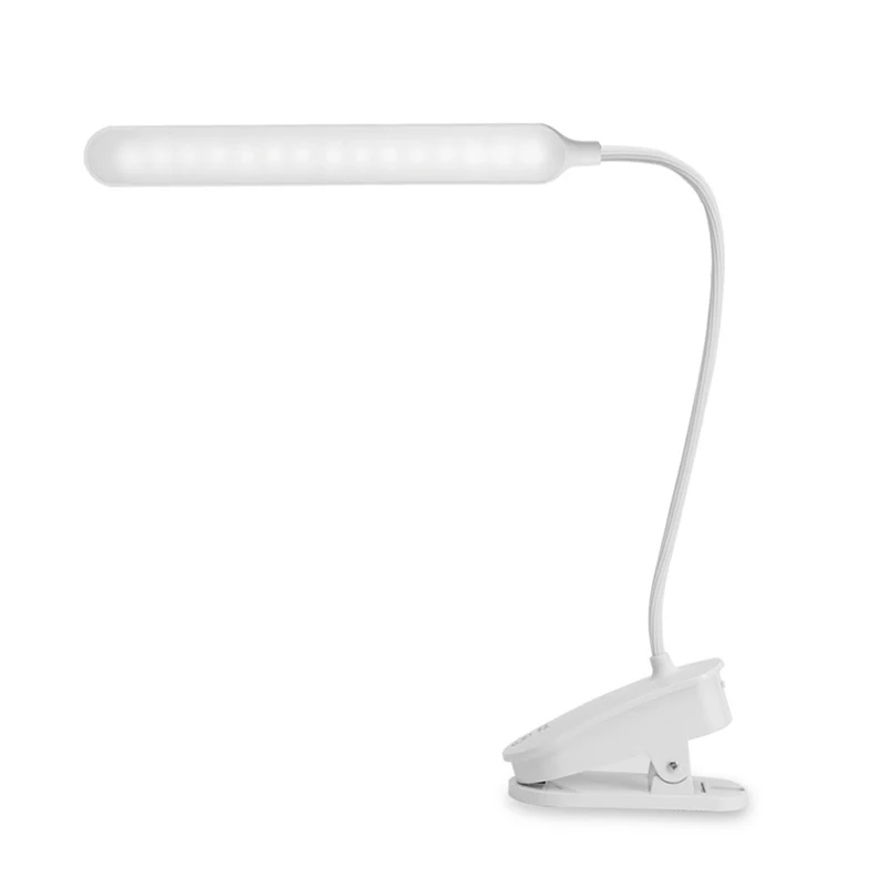 

LED Desk Lamp Eye Protection Rechargeable 360 Folding Clamp Table Lamp Clip On Light For Bedside Reading Working And Computers