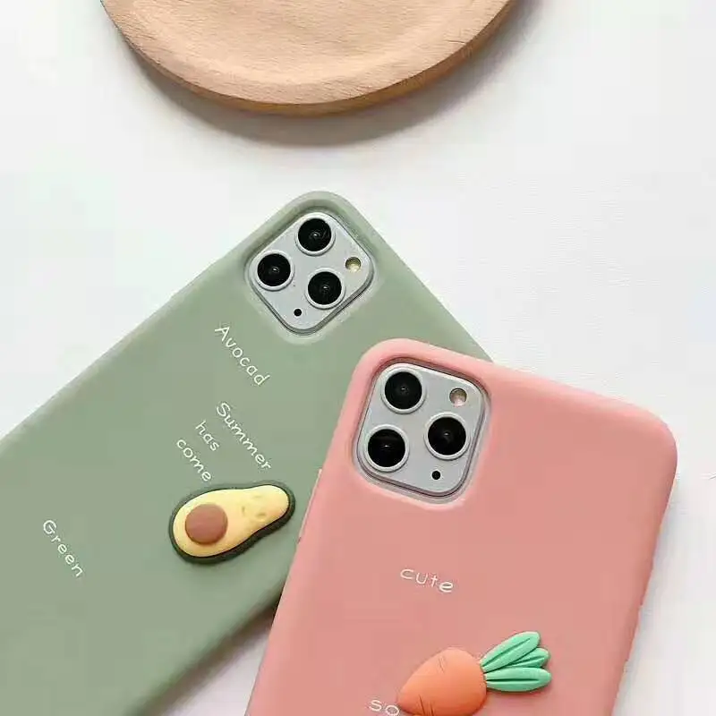 Новый мягкий чехол для iPhone 11 Pro XS MAX XR X силиконовый 7 6S 8 plus 3D карамельный