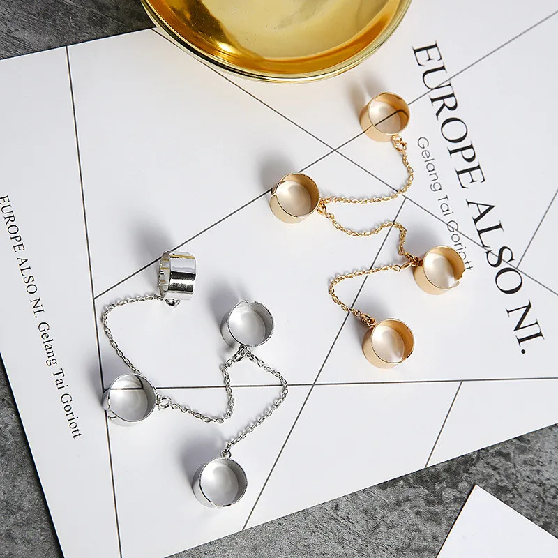 FFLACELL 2020 Новое модное металлическое цельное Открытое кольцо в стиле панк с