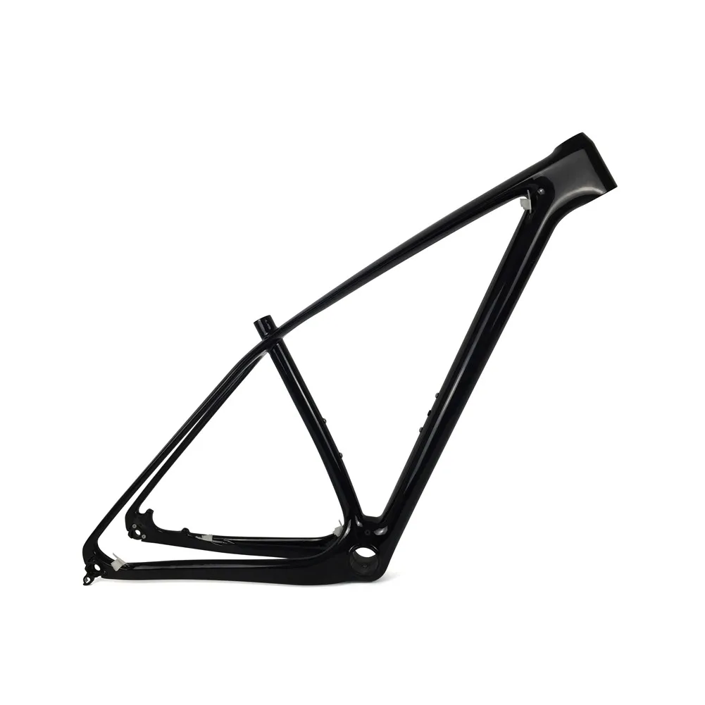 Black Glossy Spcycle Сверхлегкий T1000 Углеродные рамы для горного велосипеда 29er карбоновая Передняя Велосипедная вилка рамы совместимы 142*12 мм через ось или 135*9 мм QR - Цвет: Black Glossy