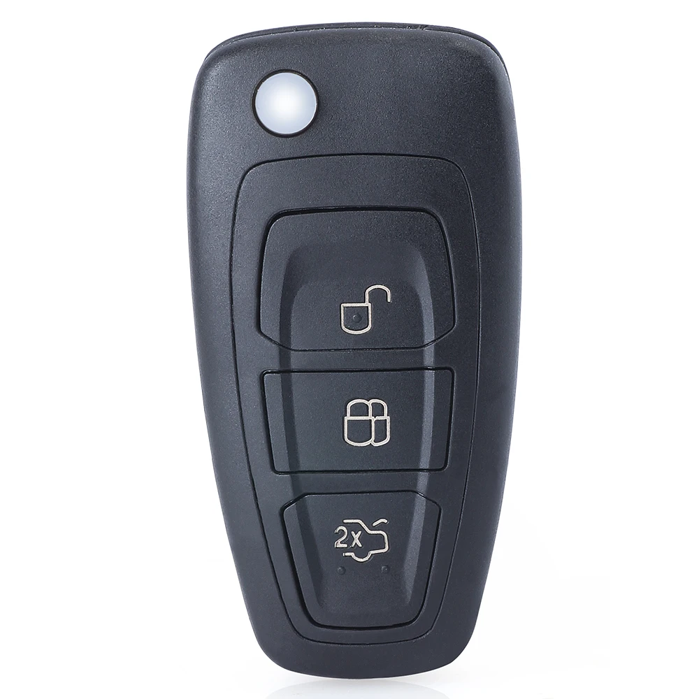 KEYECU 10X замена флип дистанционный ключ брелок от машины 3B 434 МГц для Ford C Max фокус Grand