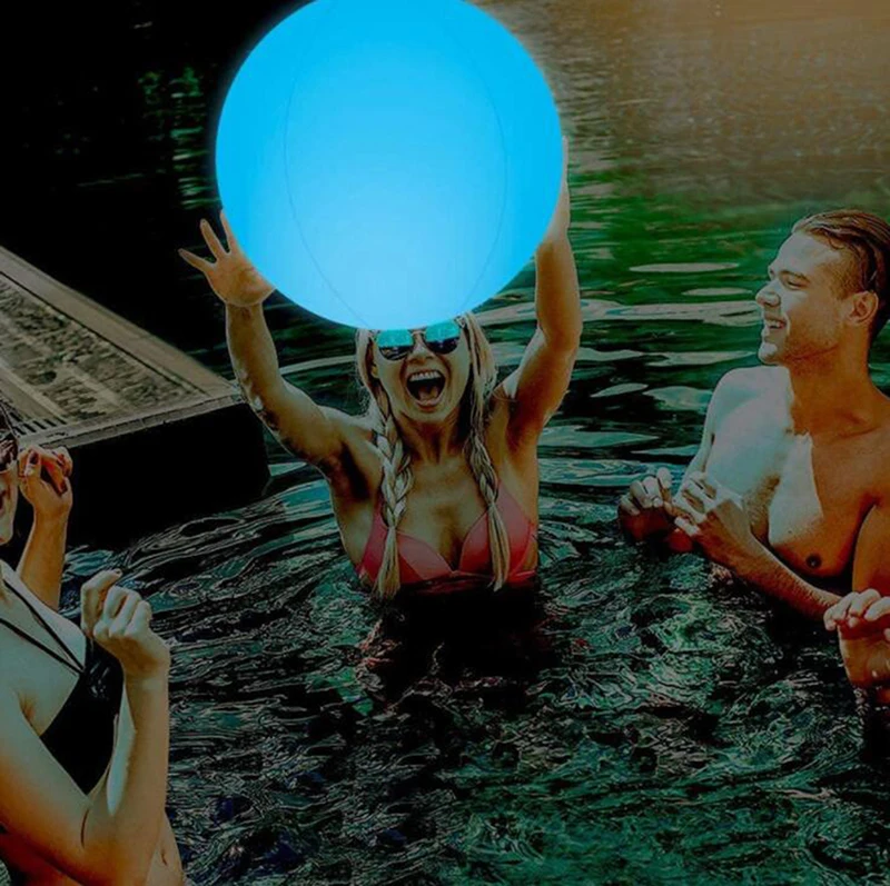

Waterproof Led Glowing Ball Outdoor Wedding Party Lawn Control Control Remote Remote Toy Decorative Flashing Ball Ball Beac