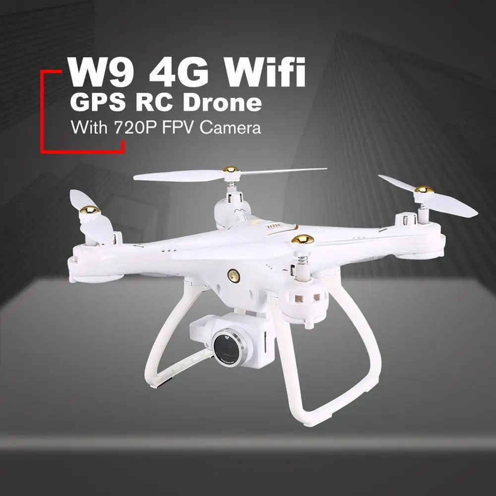 Дрон Attop W9PRO камера 720P/1080P FPV 4G Wi-Fi GPS функция удержания высоты в режиме реального