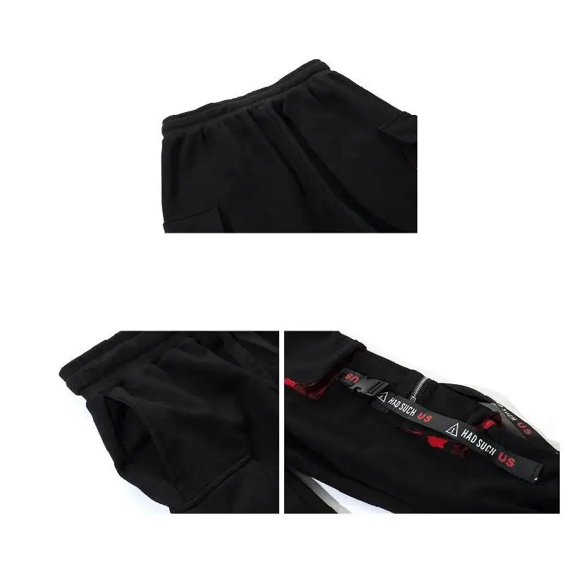 

Newest Men Work Combat Cargo Pants with Pockets Buckle Straps Techwear Trousers