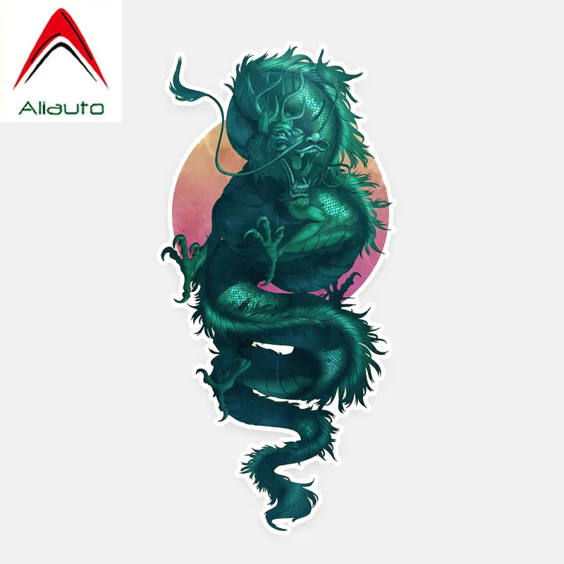 

Aliauto Personality Green Dragon Patterns PVC Animal Car Sticker Waterproof Reflective Decal for Motorcycle Honda,17cm*8cm