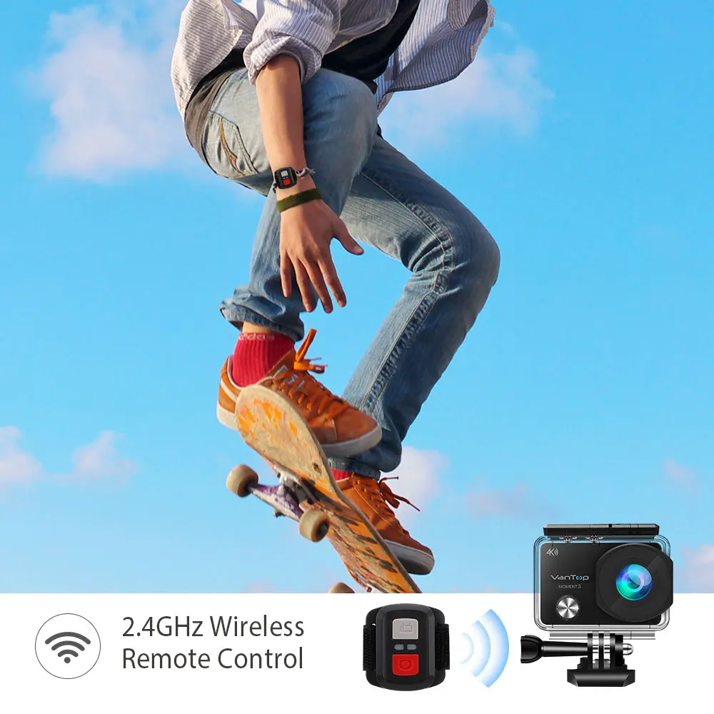 Спортивная Экшн камера VanTop mom3 с Wi Fi и дистанционным управлением