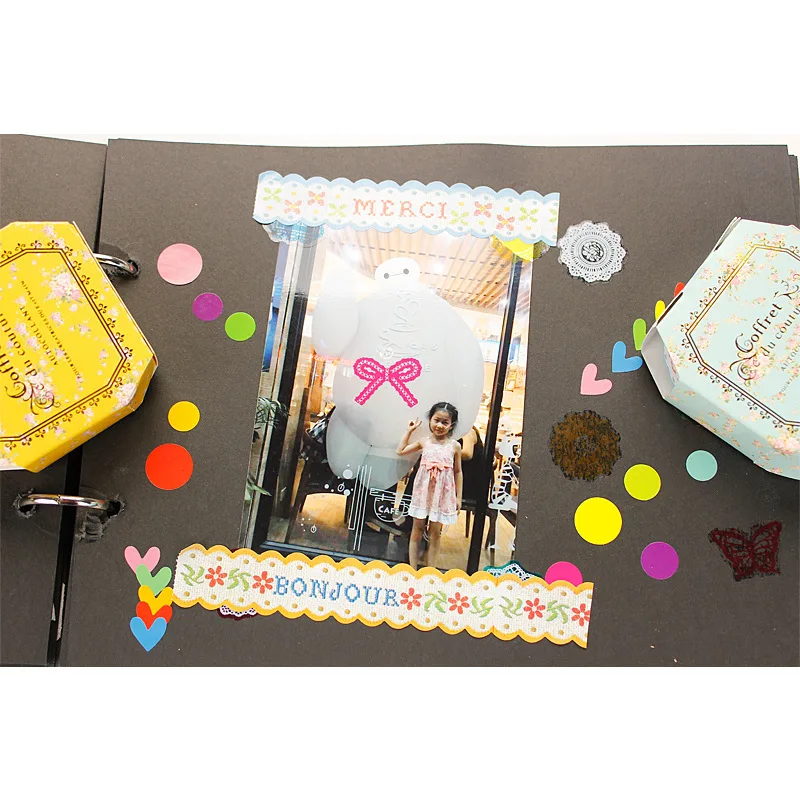 

Милые кружевные бумажные стикеры, фотоальбом, фотоальбом, наклейки, цветы, милые аксессуары «сделай сам»