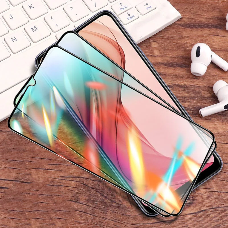 

For VIVO V21 V21E V20 Pro V20 SE Tempered Glass Screen Protector For VIVO V19 V15 V17 Pro Full Cover Edge Safety Protection Film