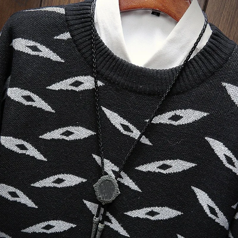 2020 новые осенние зимние мужские облегающие свитера модные хлопковые пуловеры с