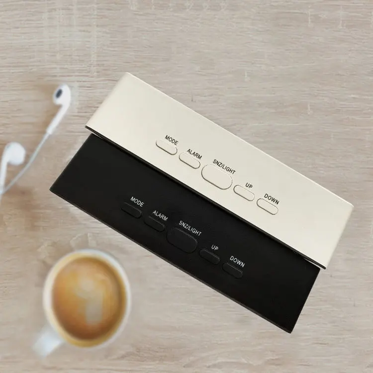 Многофункциональный зеркальный электронный будильник светодиодное