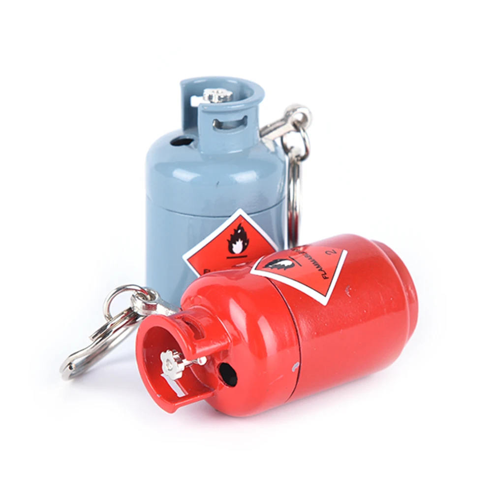 Прекрасный газовый мини баллон в форме брелока многоразового использования Бутановая сигарета зажигалка