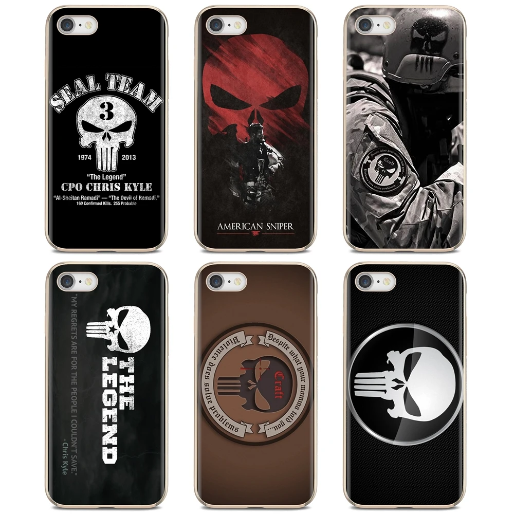 Мягкий силиконовый чехол из ТПУ с логотипом американского снайпера Криса Кайла