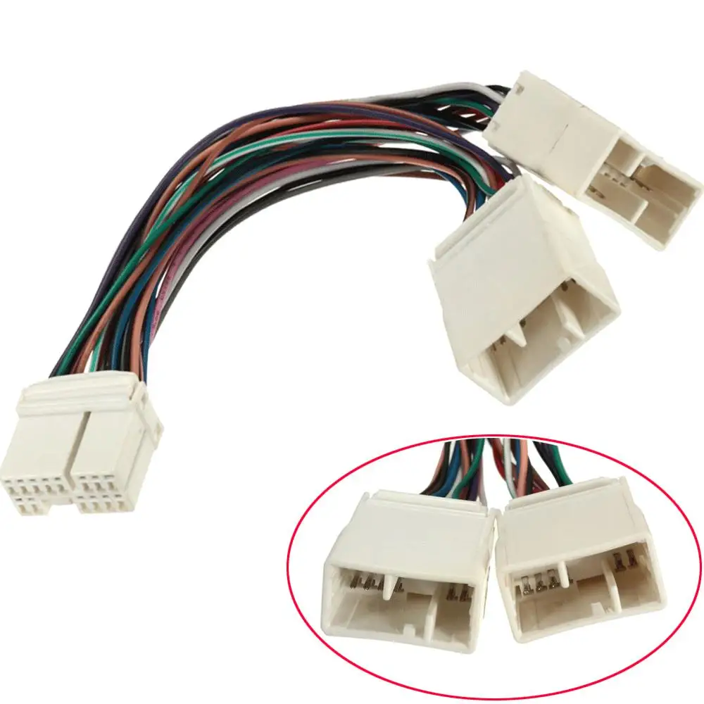 

1pc Y Cable Splitter Accessories CD Changer Navigation Parts XM Radio Durable