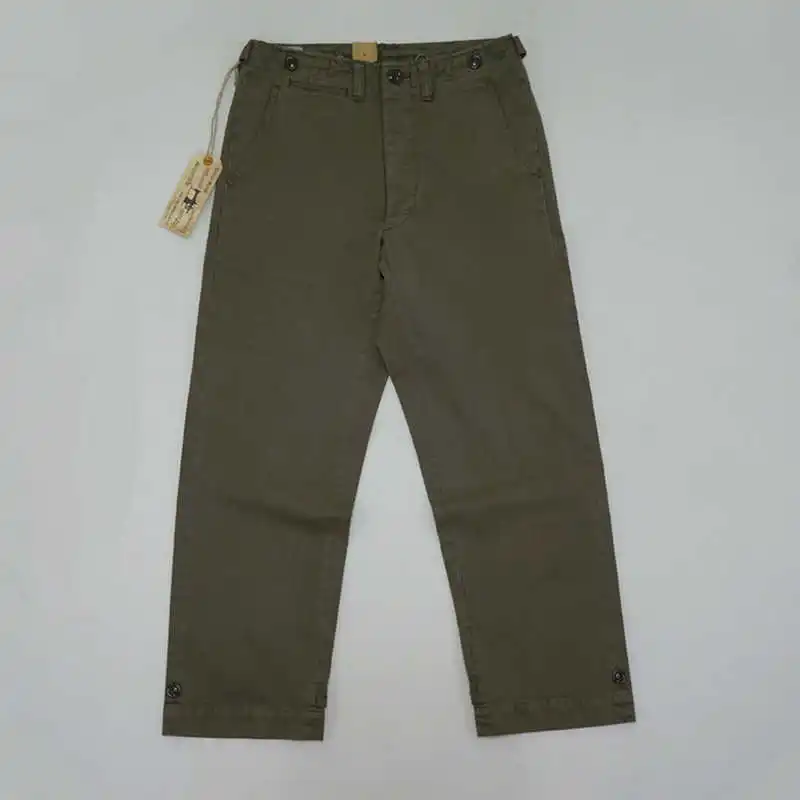 

BOB Repro DONG US Army M-45 Truosers Vintage Men's Military Pants Olive Natural