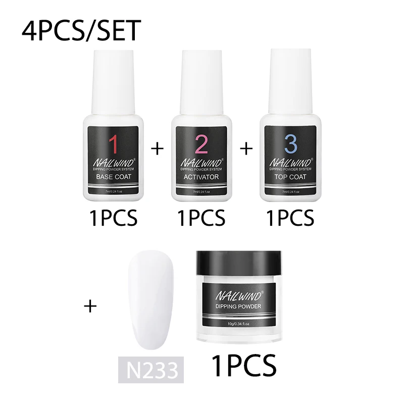 RP-4GLES-03 NAILWIND лак для ногтей, блестящая голографическая пудра, французский пигмент, хромированная пудра для погружения, блестки для ногтей, художественные украшения - Цвет: RP-4GLES-03
