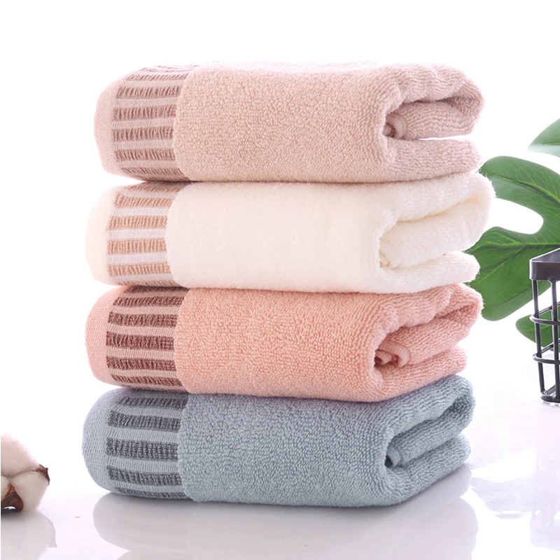 

[2Pcs] Face Wash Towel Men And Women Diary Soft Solid Color Stretch Absorbent Cotton Honeycomb Satin High-end Fabric Wedding