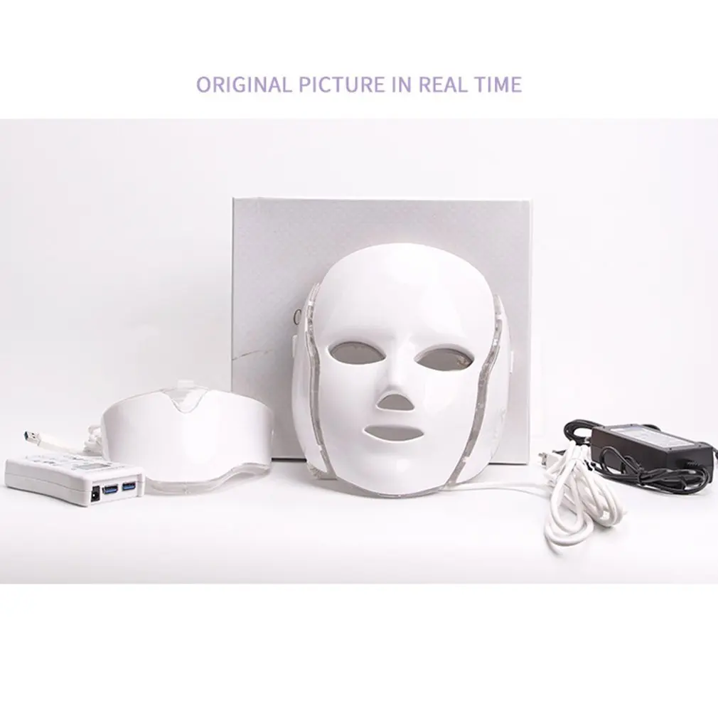 

Facial Skin Care Photon Therapy LED Facial Mask 7 Colors Facial Beauty Skin Care Rejuvenation Wrinkle Acne Removal Machine