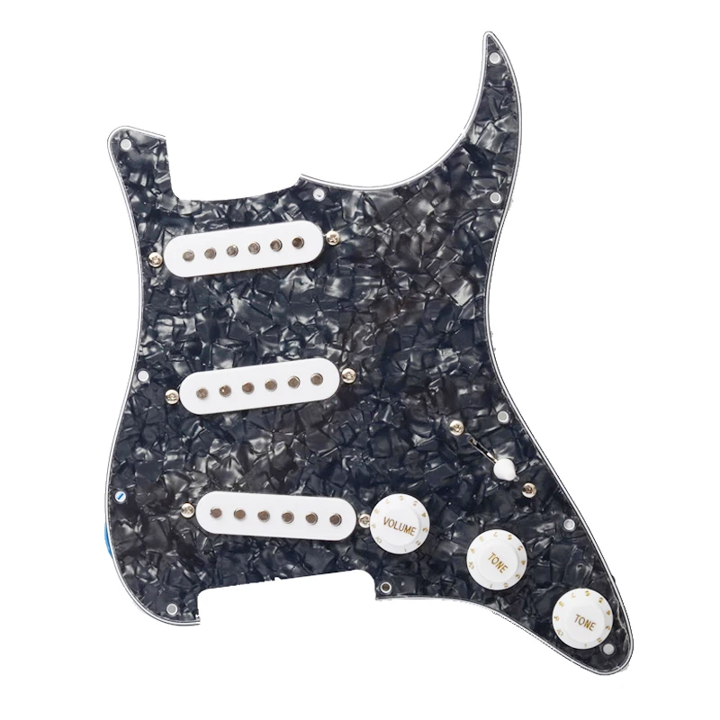 Многоцветная электрогитара Pickguard и белая SSH загруженная Предварительно