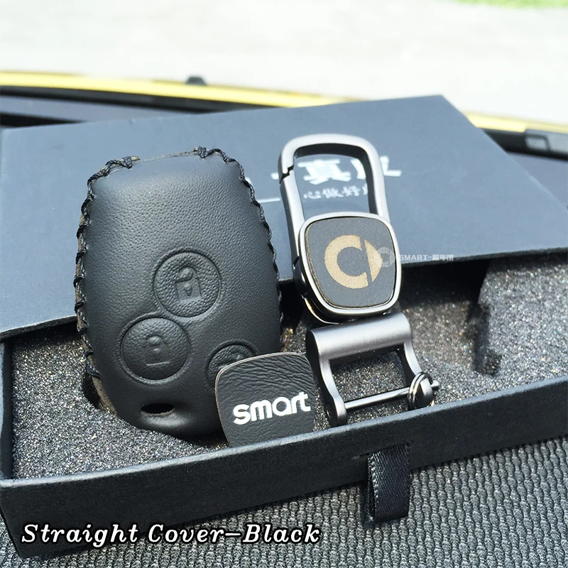 Бесплатная доставка чехол для автомобильного ключа из натуральной кожи 4D smart 453 с