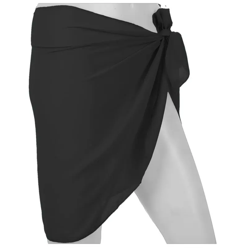 Пляжная накидка бикини одежда для плавания на саронг женский черный купальник |