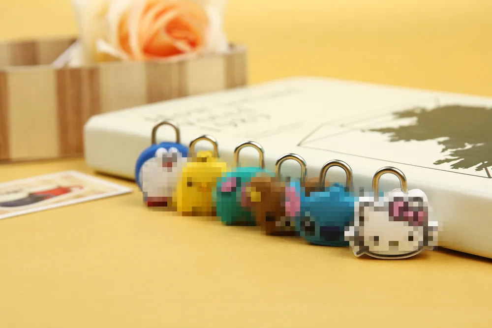 Мини Мультяшные замки на молнии сумка рюкзак выдвижной ящик замок для багажа с