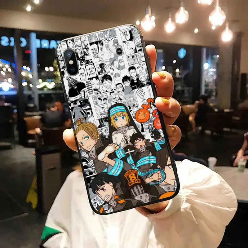 

Fire Force Anime manga poster high quality Phone Case cover for iPhone 11 12 pro XS MAX 8 7 6 6S Plus X 5S SE 2020 XR