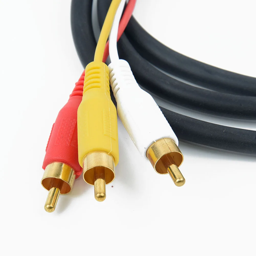 HDMI-совместимый с 3 RCA AV Аудио Видео 5 футов Кабель-адаптер для ТВ HD TV DVD 1080p к 3RCA