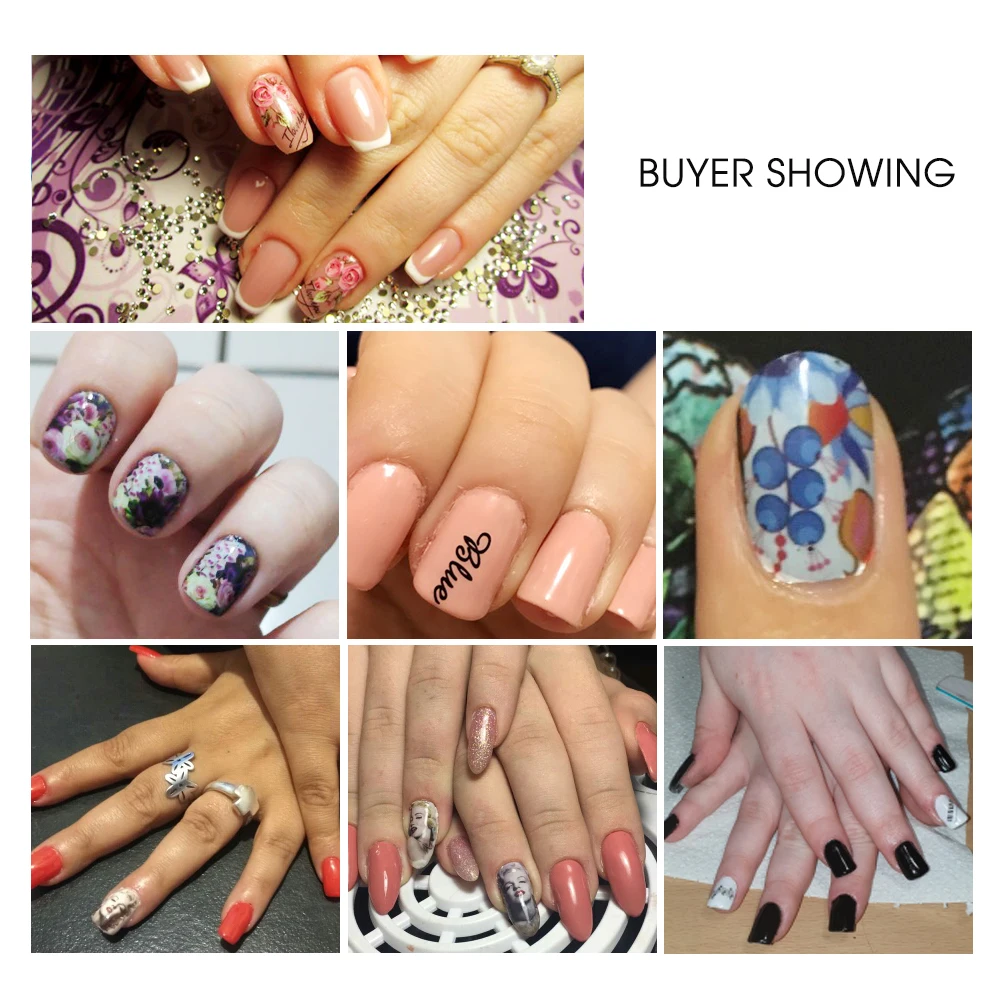 

100pcs/lot Nail Sticker Decals Sets Water Transfer Different 100 Designs Beauty Full DIY Tips Nail Charm for Nail Art STZ134-233