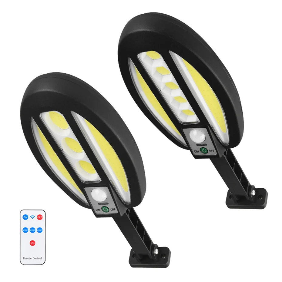 

Уличная лампа с дистанционным управлением, COB светильник на солнечной батарее для украшения сада, 95 96 светодиодов, 3 режима