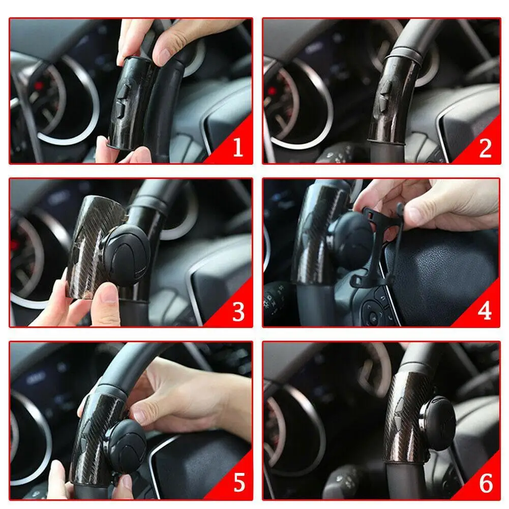 

Universal 360 Steering Wheel Booster Knob Silicone Steering Wheel Assistive Ball Power Booster Reversing Effort-saving Spinner