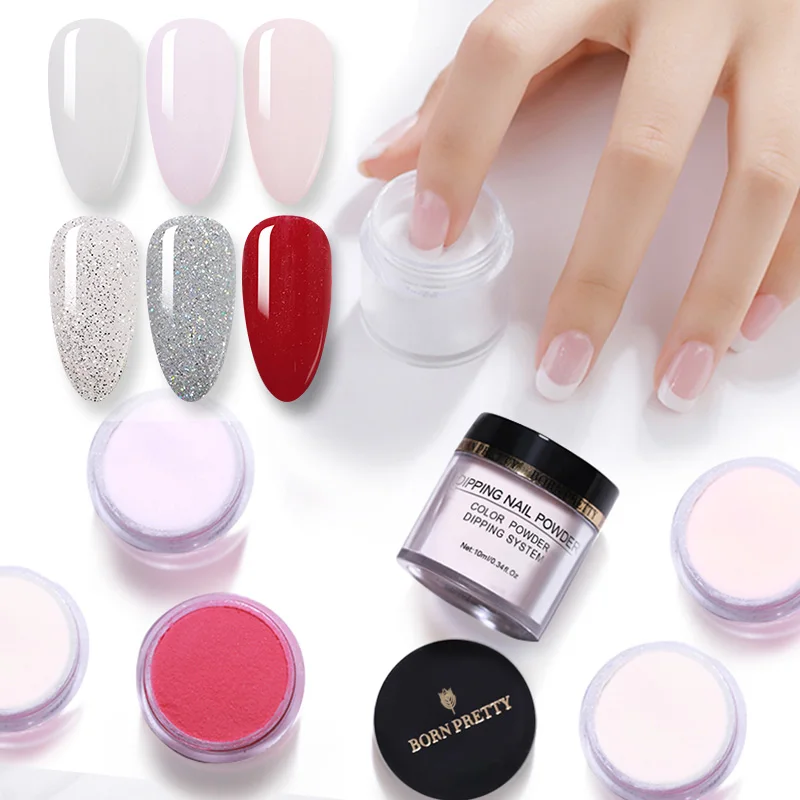 Набор для ногтей BORN PRETTY 10 шт. натуральный сухой хромовый пигмент блеск нейл арта
