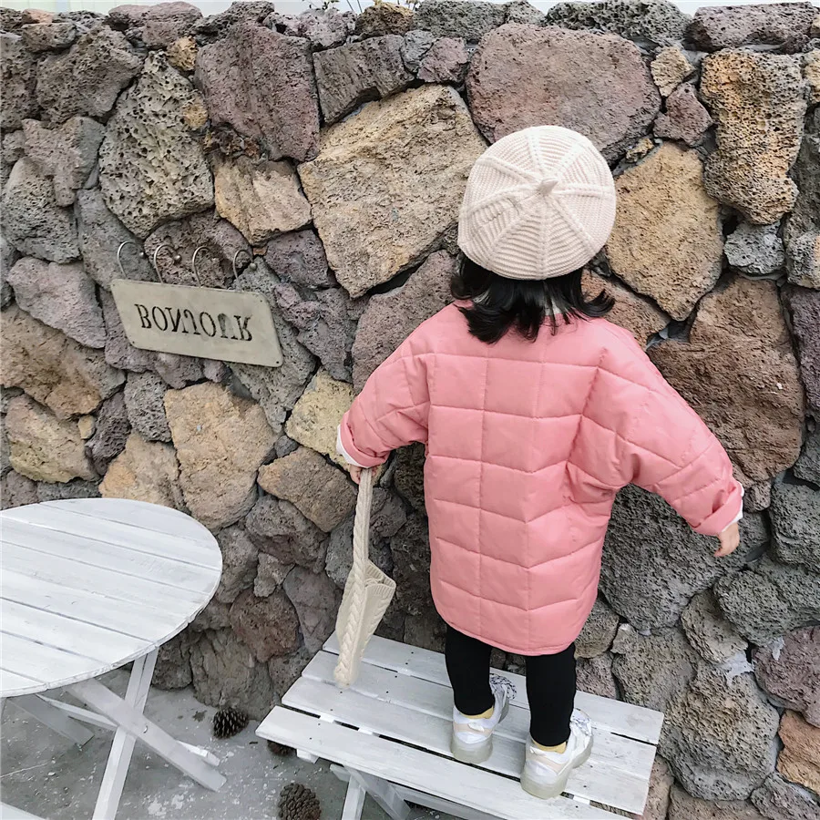 Детские куртки и пальто в Корейском стиле для девочек модная повседневная