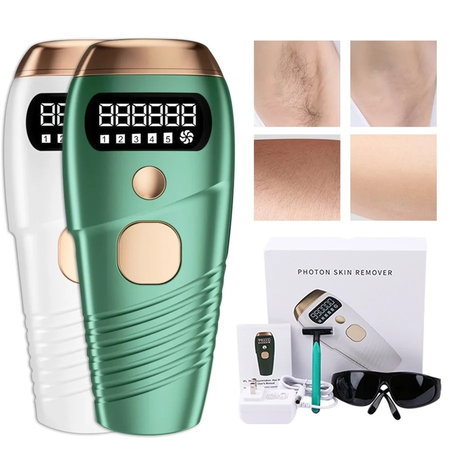 

IPL Gel AND Laser Epilator for Women Painless Permanent Laser Hair Removal Handset Depilador 990000 IPL Laser Hair Removal