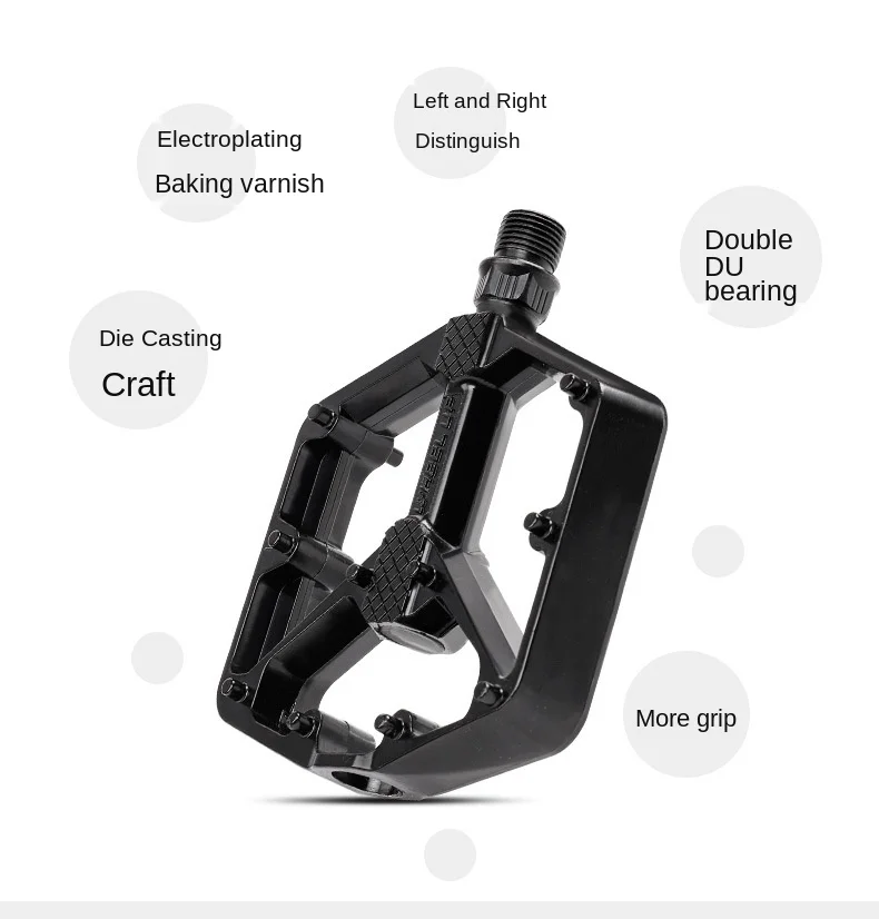 

Cycling Bike Bicycle Pedals Aluminum Alloy Pedal Wide Platform Fitting Bmx Mtb Mountain Bike Pedal Bicycle Parts Accessories