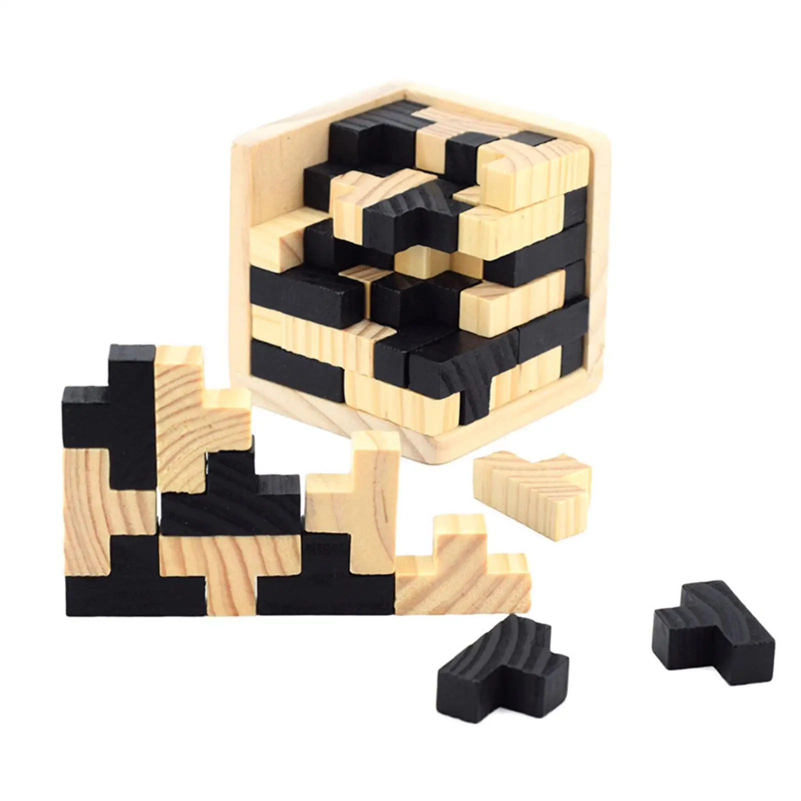 

54Pcs Wooden Kong Ming Luban Lock Kids Adult Wooden Intellectual Puzzle Brain Tease Toy 3D Puzzles Building Blocks Dropshipping