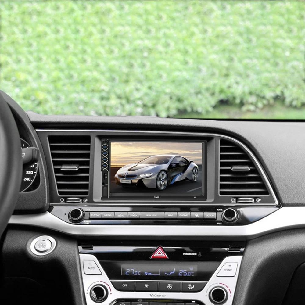 Автомагнитола 2 din автомагнитола " HD Bluetooth мультимедийный плеер 2DIN сенсорный экран Авто аудио стерео MP5 Bluetooth USB TF FM 5