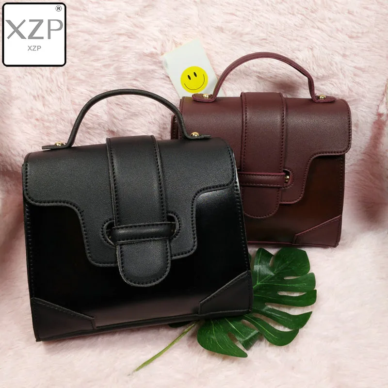 

Brand Simple Casual Tote Bag Patchwork PU Leather Handbags Designer Women Messenger Bags Vintage Wide Shoulder Strap Bag