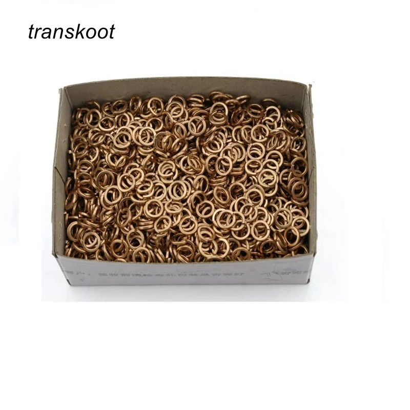 6/10/20/50PCS Spring Lock Washer DIN127 M3 M4 M5 M6 M8 M10 M12 Brass washer Bronze Copper Split Elastic Gasket | Автомобили и