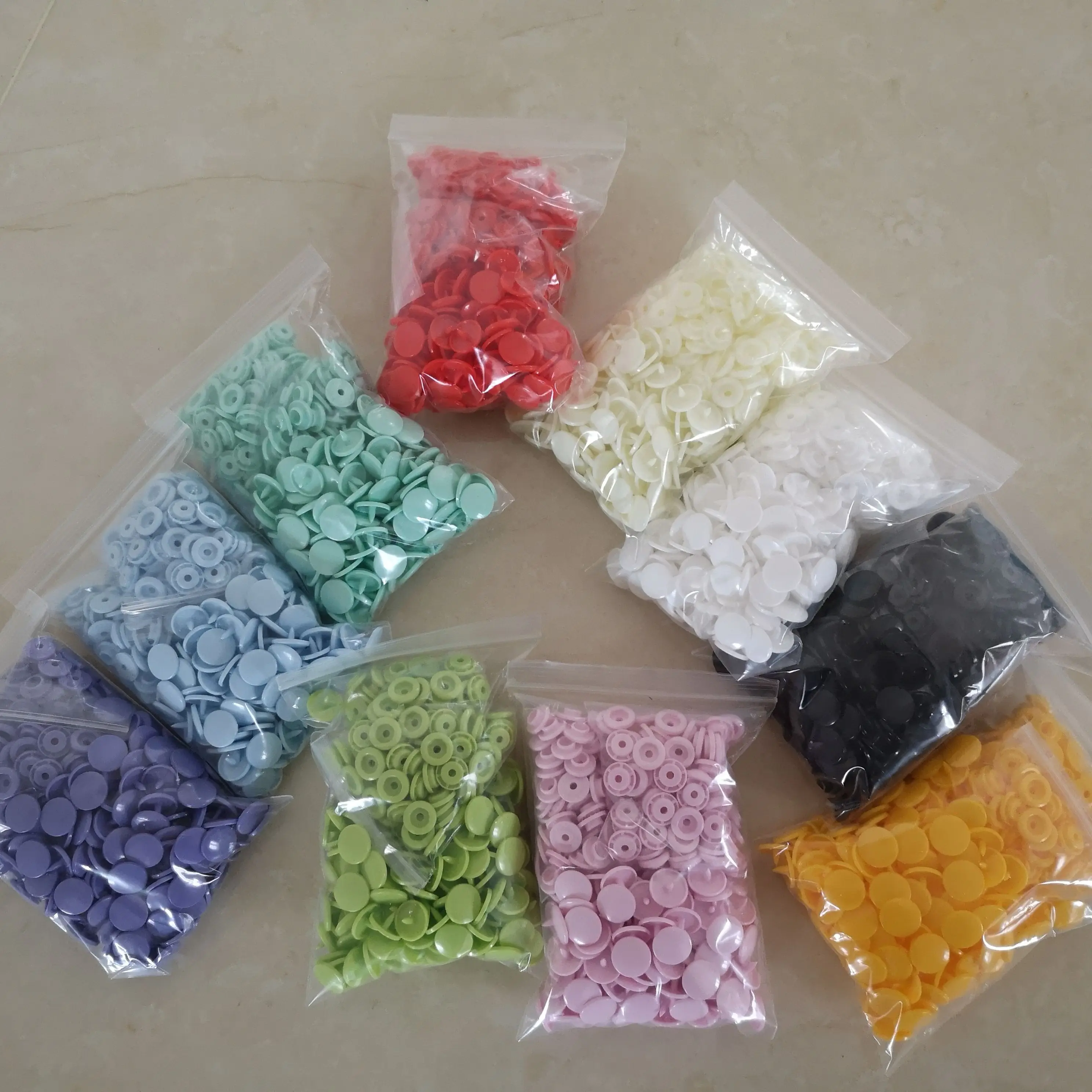 200 набор высококачественных пластиковых кнопок T5 KAM с глянцевой отделкой 12 мм|button