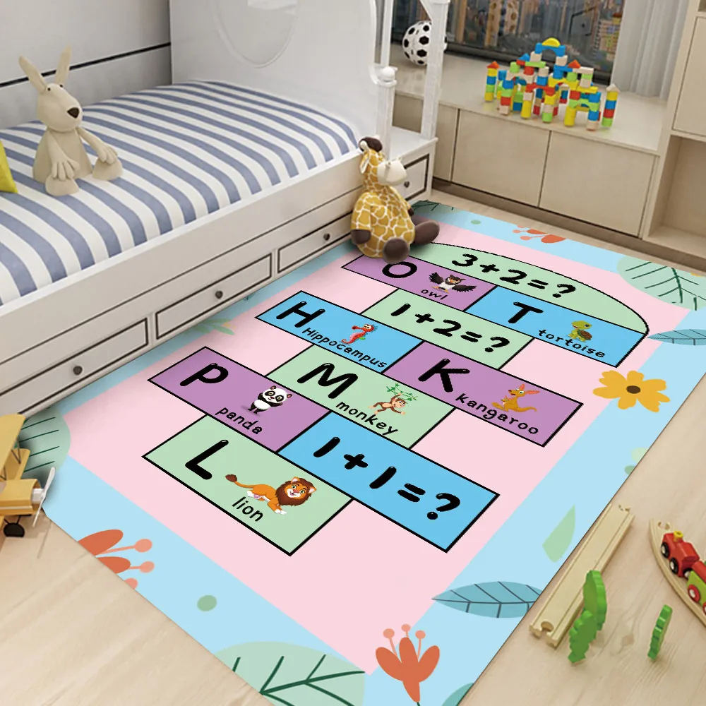 

Special Offer Children's Mat Soft Living Room Number Game Letter Combination Carpet Baby Mat Children's Flannel Climbing