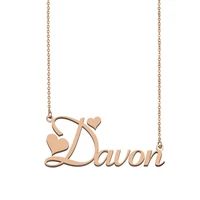 davon name necklace custom name necklace for women girls best friends birthday wedding christmas mother days gift