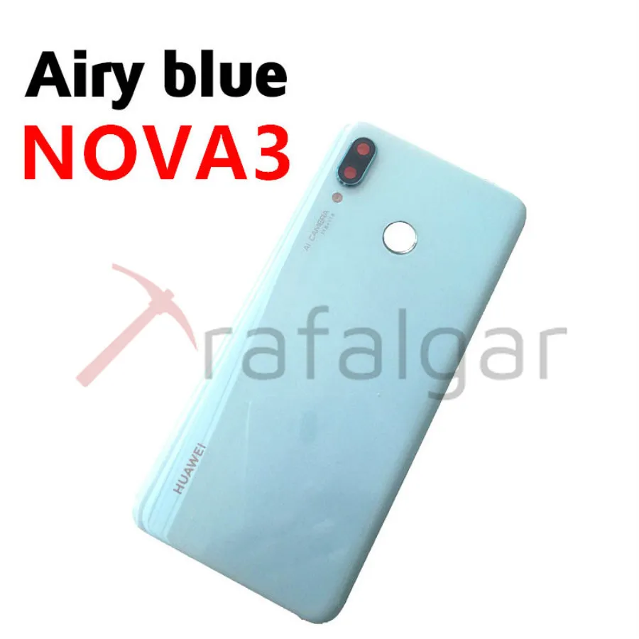 Крышка батарейного отсека для Huawei Nova 3 3i заднее стекло NOVA3 задняя панель корпуса +