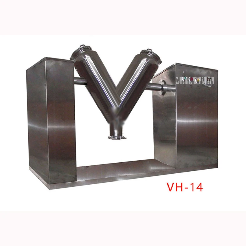 

Shipping by sea 220V/110V New V Type Powder Mixer Mixing Machine 5.6L 550W VH-14 Mixing speed 20r/min Arms mixer